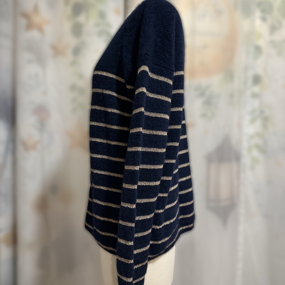 Sézane Gaspard cardigan in navy blue Size M - Picture 2 of 6